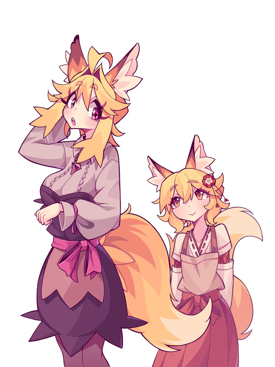 kazumiskill's tweet photo. Small and Tall Fox o . o https://t.co/htb8bwNTqE