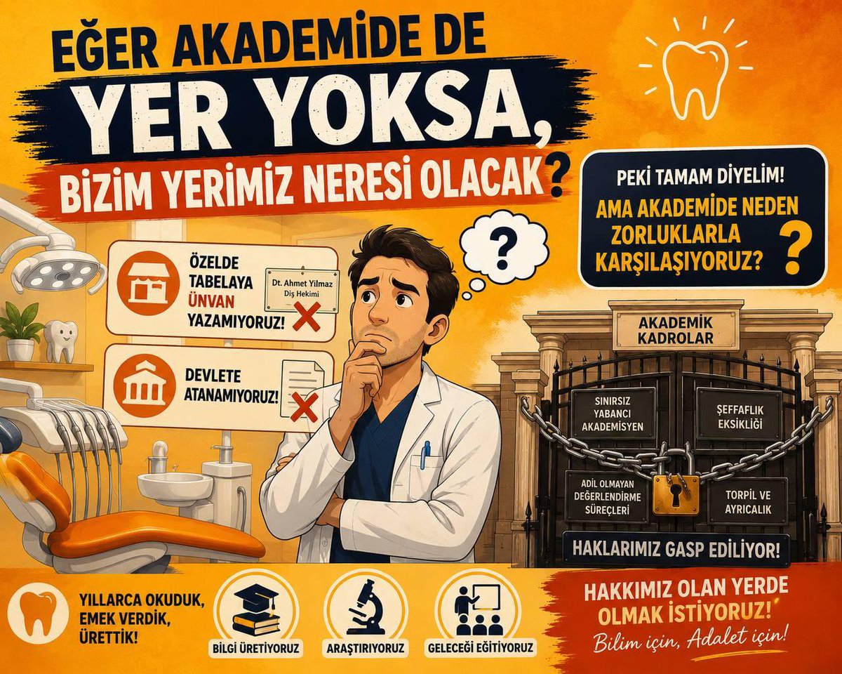 tinyTeethDocc's tweet photo. YÖK ve Bakanlığımızın iş birliğiyle atılan adımlar, doktoralı diş hekimlerinin geleceğine umut olmuştur; destekleriniz için minnettarız. @RTErdogan @ErolOzvar @drmemisoglu @profokumus_ #UzmanlıkMasadaVerilemez #DoktoralıyaHakkınıVer https://t.co/DsQz14mS1G