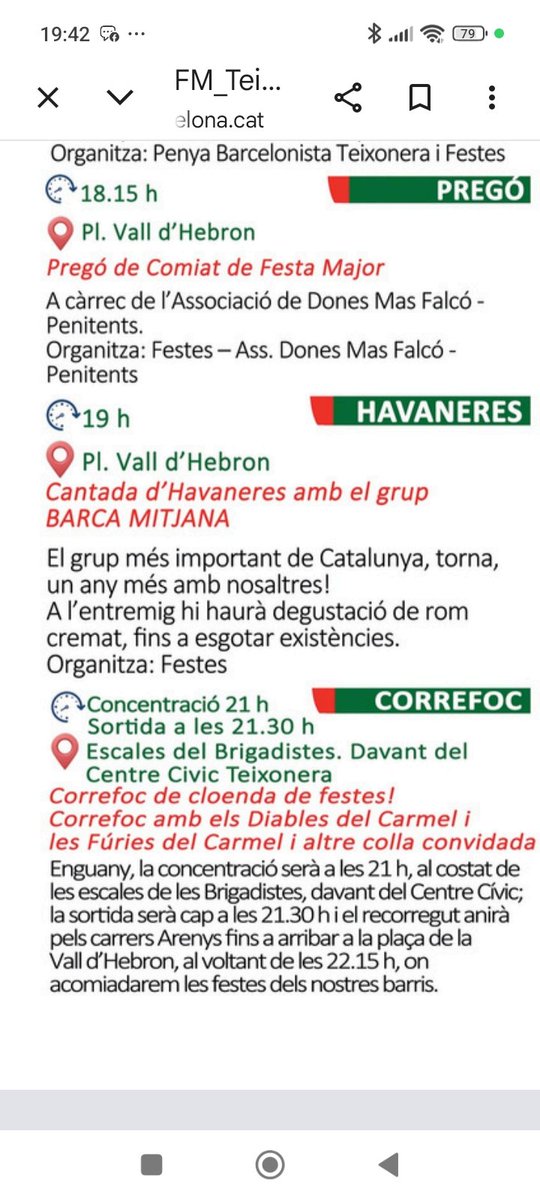 BERNATBAFALUY's tweet photo. @bcn_ajuntament Nos amargan las fiestas en la Taixonera. La @GUBBarcelona multando a las 19.00 h, mientras los participantes del Correfoc meriendan. A las 21.00h empieza, pero la presión al ciudadano se inicia a las 19.00 h. Sr. Collboni, si vostè ho sap, no ho permet. https://t.co/PB2fY1cHHI