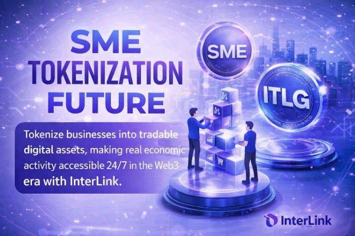 LeonTafita's tweet photo. SMEs Tokenized, Future UnlockedInterLink opens a new path: businesses can tokenize real value, trade 24/7, and enable fractional ownership.Building the Nasdaq of Web3 starts here.
#InterLink #ITL #ITLG #InterLinkInMylife #Id20961984 https://t.co/BocdbCSuDh