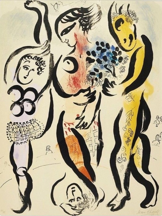 LucillaGiannot1's tweet photo. 🎨 Marc Chagall - Three acrobats🎀 https://t.co/s4eONFQGip
