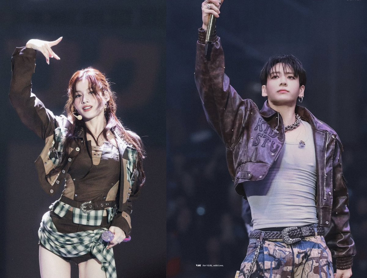 9796JKSN's tweet photo. Sana &amp; Jungkook on stage. https://t.co/HDcfnLOtSm