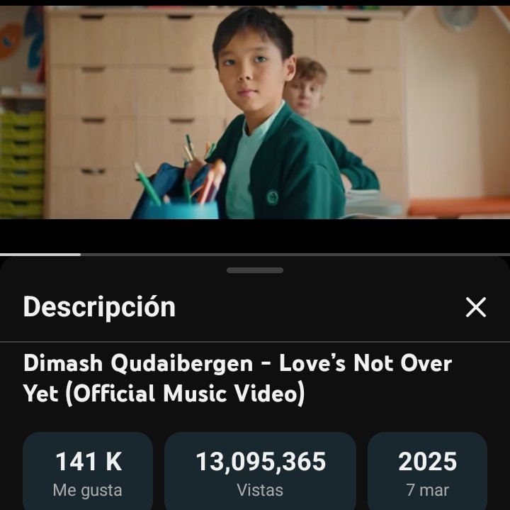 Morisdear's tweet photo. @TREJOCHE @dimash_official LOVE'S NOT OVER YET canto a un amor de siempre trastocado por la tristeza pasó los 13 MILLONES de vistas en Youtube 
DIMASH LA MEJOR VOZ DEL MUNDO 
#Gashyqtyq https://t.co/wPHZ71zcCb