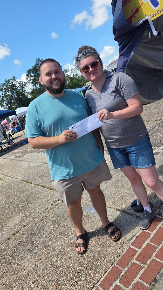wrjw's tweet photo. CONGRATULATIONS BRENTON BRELAND on winning our grand prize $106.90 cash at the Blueberry Jubilee in Poplarville! https://t.co/76iyWQ0dUV