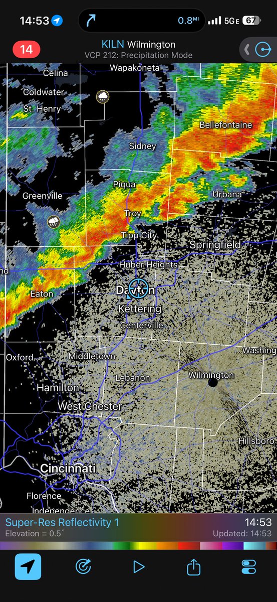 wxdoc's tweet photo. Saw this on the radar and thought the game is official, good time to head out. While I’m driving home the @DragonsBaseball get another grand slam! https://t.co/jb2Bb9ygBO