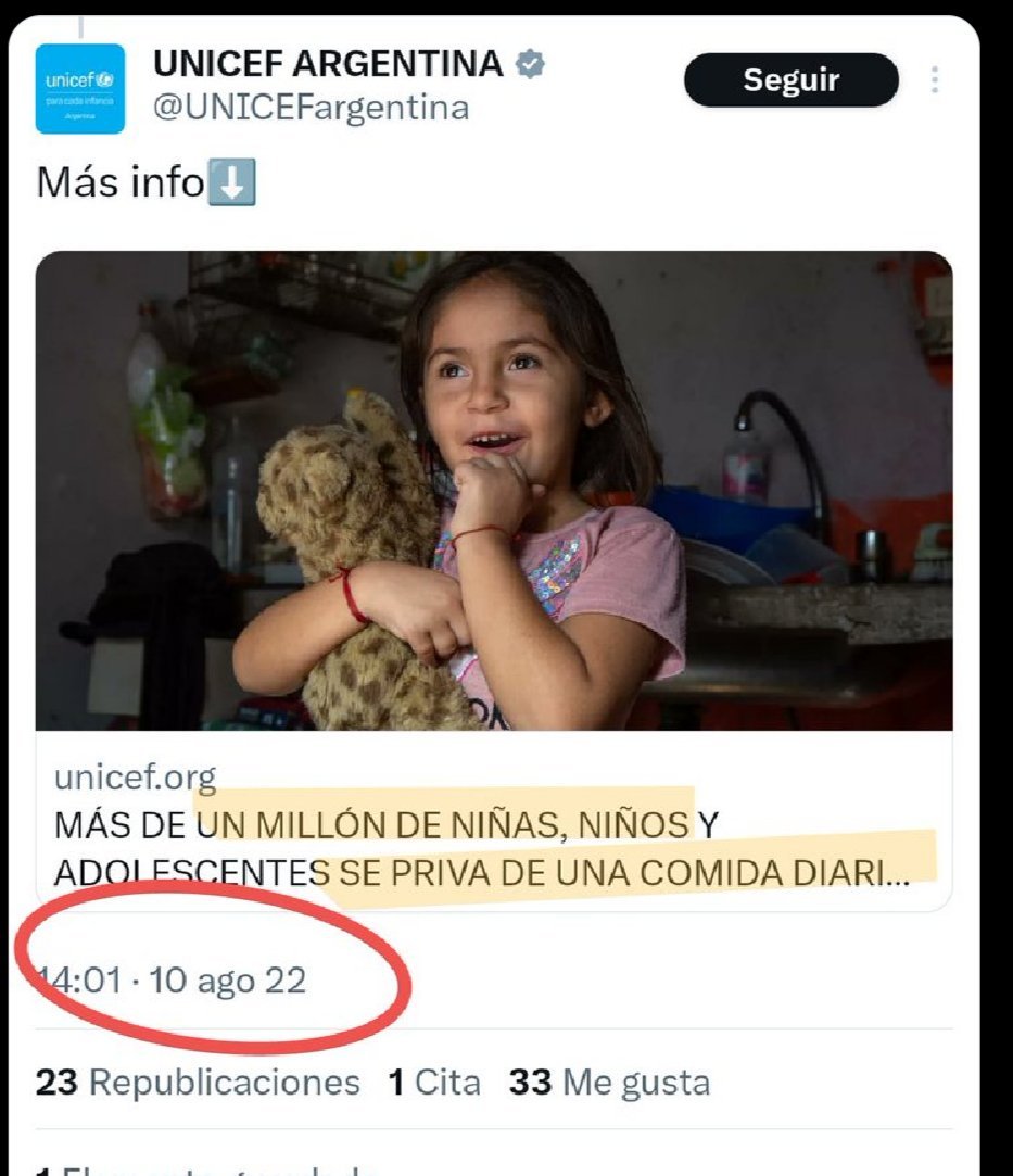 dorellan2004's tweet photo. @marcelokuervo Pensabas lo mismo en la gloriosa época del 2022 con 6 de cada10 pibes indigentes, o solo te conmueve en gobiernos NO peronchos? https://t.co/PPuqKoMutJ