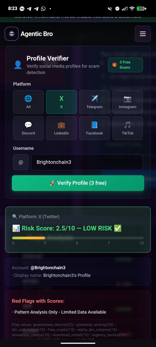 BrightONCHAIN3's tweet photo. $AGNTCBRO isn’t hype. It’s a flywheel.
📱 Scans → Users
Protection → Revenue
 Revenue → Buybacks + Burn
Utility drives growth. Community strengthens the network. Every scan makes the ecosystem smarter.
#AGNTCBRO #Web3Security #CryptoUtility #Solana @AgenticBro11 @_Lernard_1_ https://t.co/BVU3TroexP