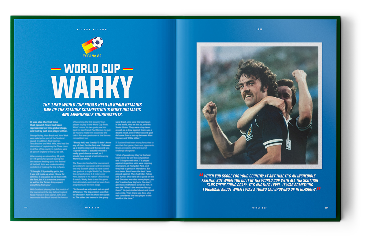 Footballicons10's tweet photo. In 1982, John Wark and Alan Brazil were the first @IpswichTown players to play in the World Cup finals. Warky was also the first Ipswich player to score in the finals too. His goal against New Zealand happened the day before his best mate Paul Mariner scored for England. https://t.co/uwwu3nqcKs