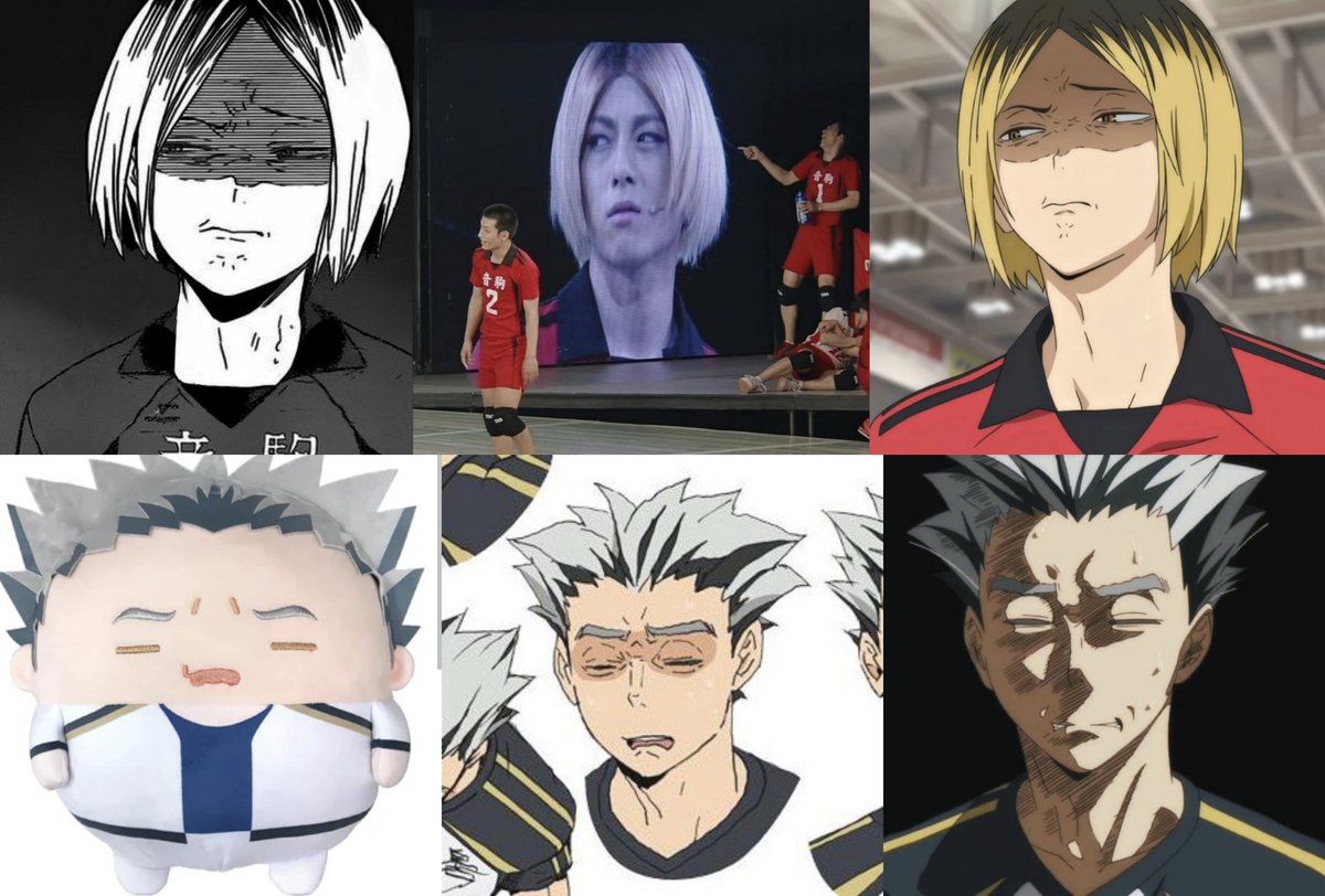 KurooHiroo's tweet photo. unironically the most iconic faces of haikyuu like u ever draw an expression so silly it shows up in every medium for years lmao https://t.co/R9LIz2mod3