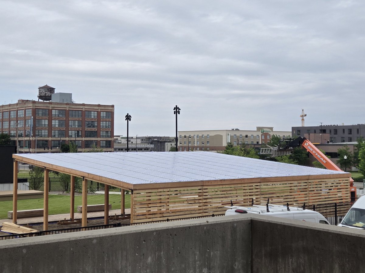 EricOles1's tweet photo. Finished Sonnys bar  by the Charles schwabb field in omaha ne. Just in time for the cws. https://t.co/BatyiXo2SB