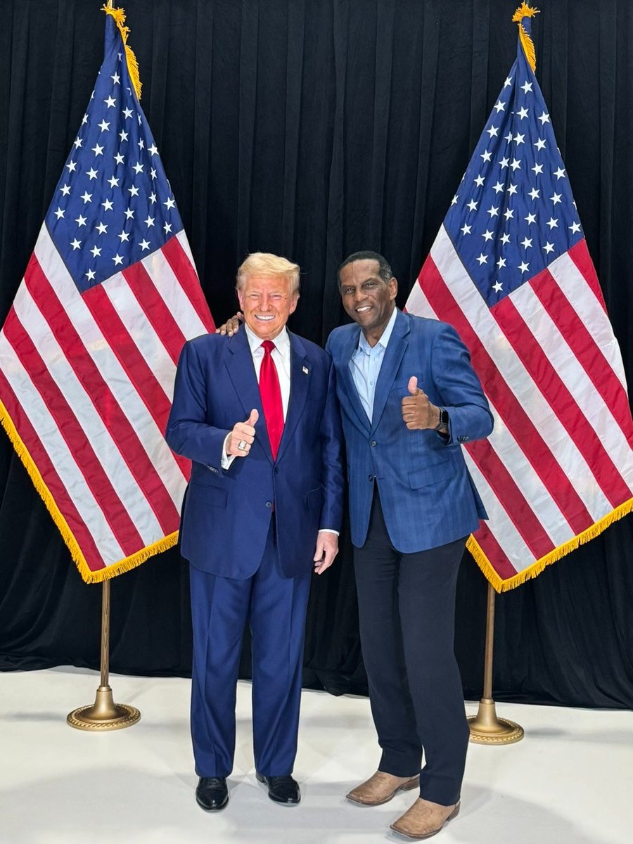 BurgessOwens's tweet photo. .@realDonaldTrump will go down in history as one of the greatest Presidents in our nation’s history. 🇺🇸

Happy birthday, my friend! https://t.co/Rqtc9oEGxL