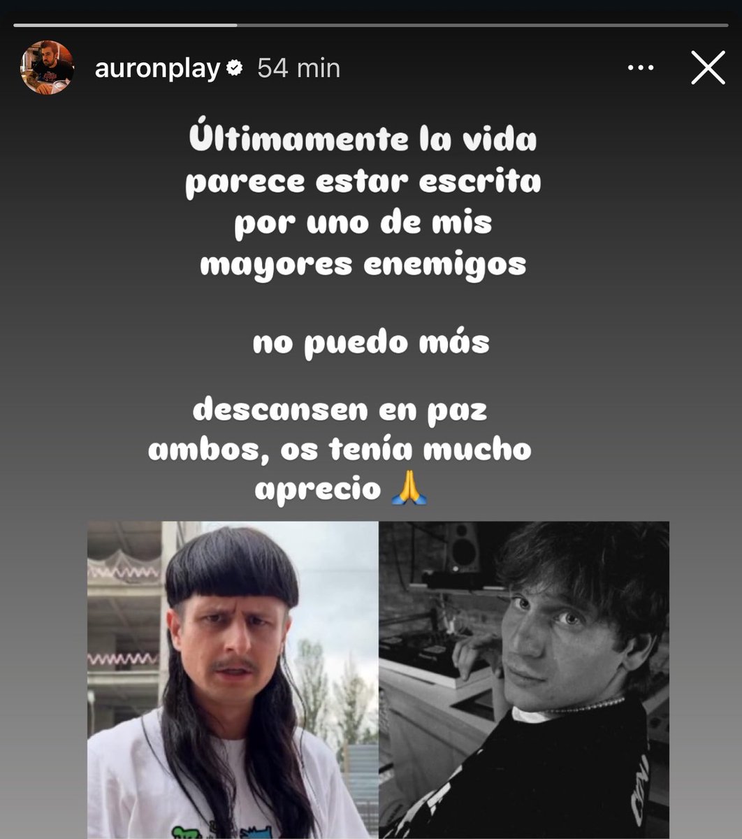 MovistareSports's tweet photo. Auron tampoco puede creerse la trágica noticia de Gaspi y Oliver Tree:

"Últimamente la vida parece estar escrita por uno de mis mayores enemigos".

"Descansen en paz ambos, os tenía mucho aprecio"❤️‍🩹 https://t.co/U9ZJoQIKgv
