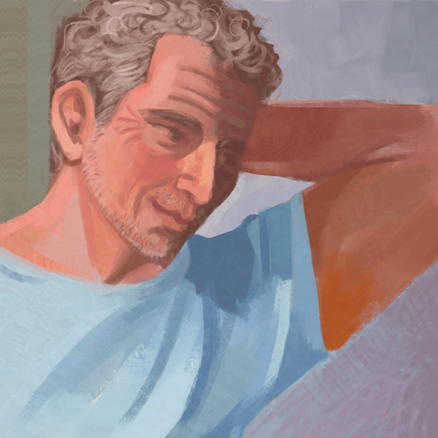 910cts's tweet photo. another painting study for #RabbotRunday, today of David Hockney, in his memory 🫂 a great gay artist who inspired me grandly-- and I like to think rabbot liked him too 💖🏳️‍🌈 https://t.co/UaeBFu8Uui