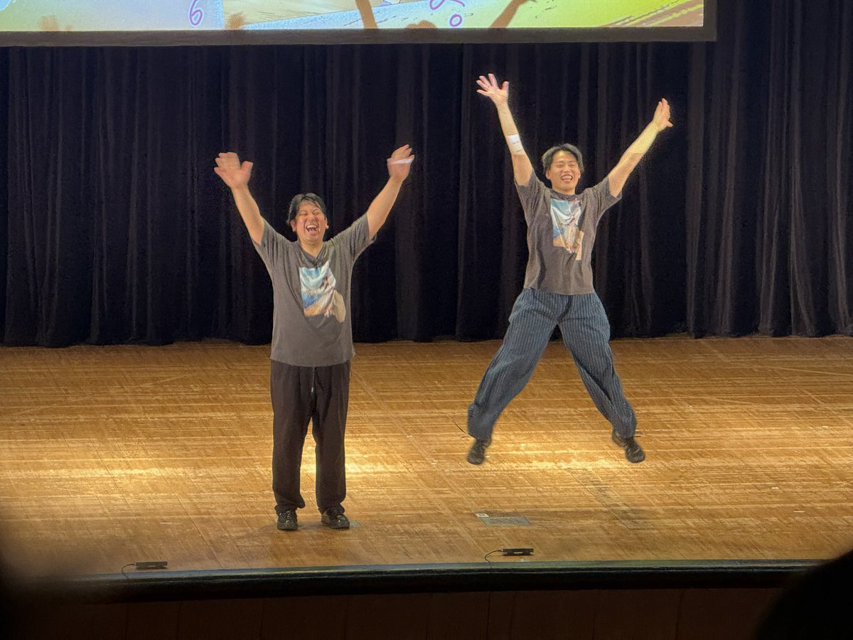 naniittonnnen's tweet photo. ちょっとずつセリフも変わってて、勢いを活かした感じに、たった2時間でより世界観を魅せてくれました。本当におもしろかったです。
#レインボー単独2026 https://t.co/9eCJD6T8L2