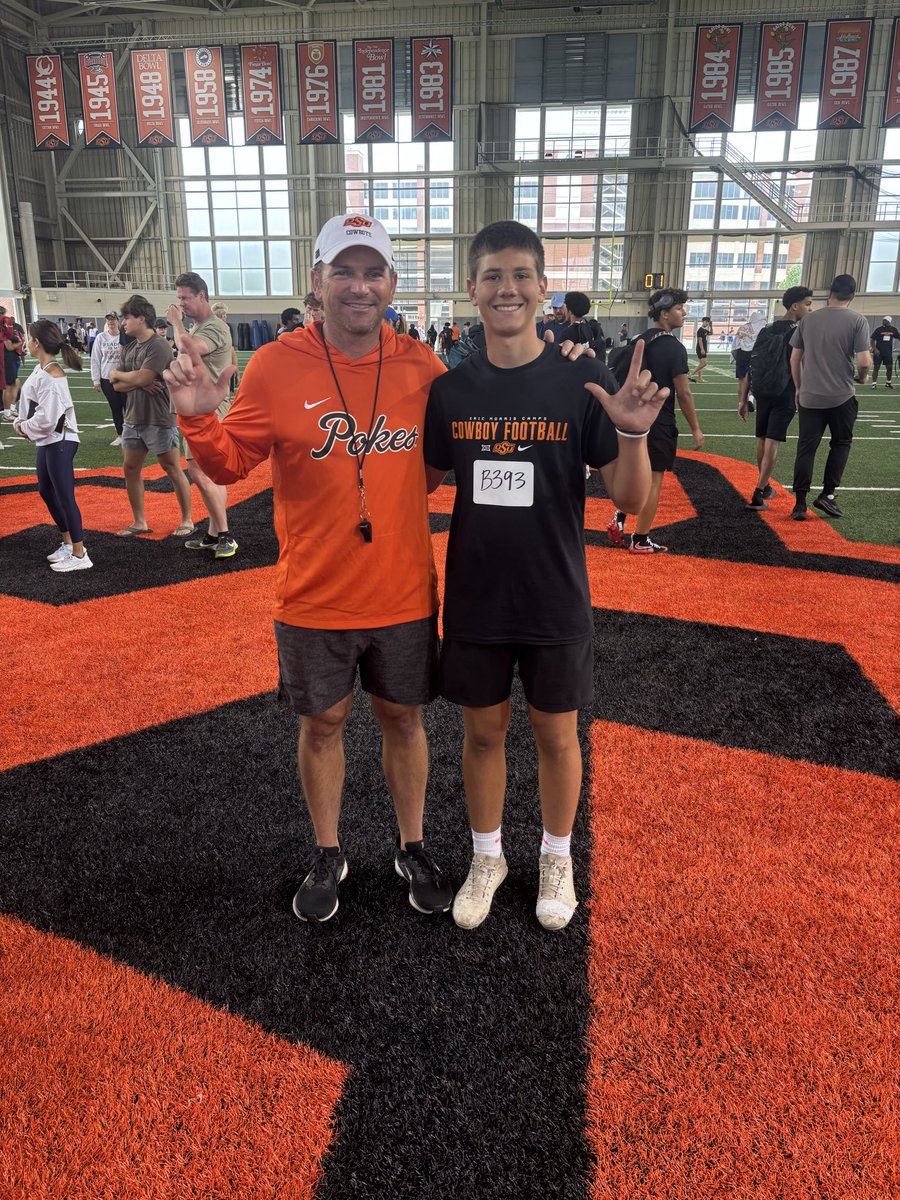 BradieFortner's tweet photo. Great time today at OSU. Got plenty of reps and learned a lot. Thanks to @KevinKilmer and @__CoachMorris for the opportunity to come out and compete today. https://t.co/KGARzqvnJx