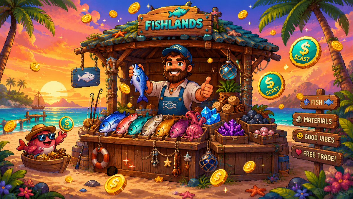 FishlandsP2E's tweet photo. In-game Marketplace Update: 🛒

All listings have been removed and price limits have been lifted. Sellers can now set any price they want.

Sweep and Sales History features are coming soon! 📈 https://t.co/aLMwKIuRca