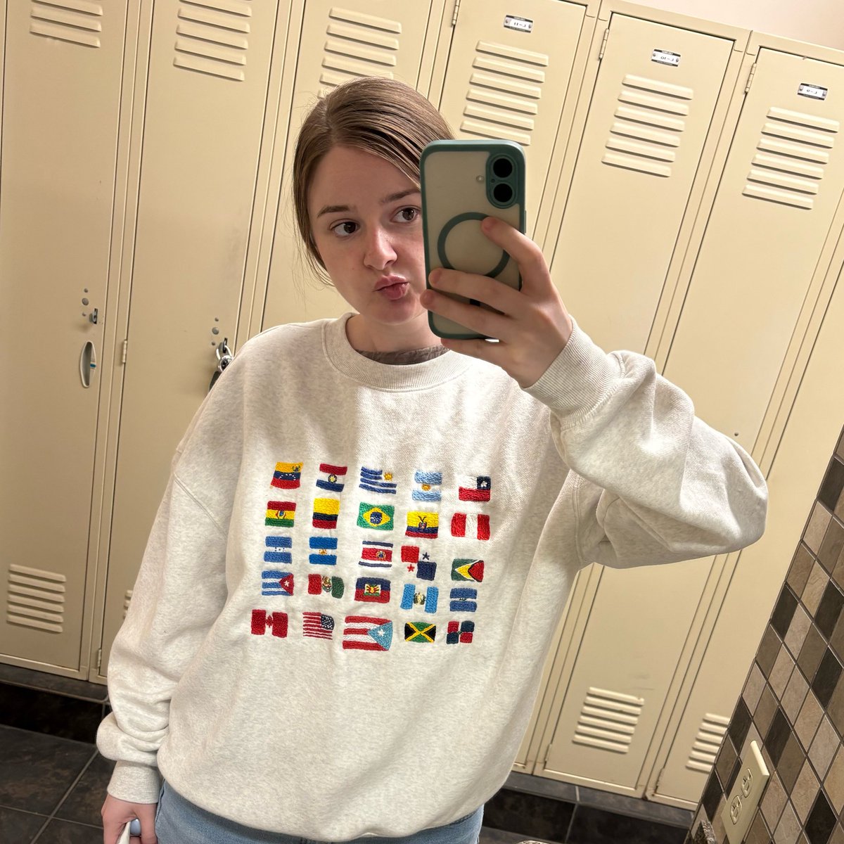 marissabruner's tweet photo. finished my bad bunny super bowl embroidery project after 4 months!!  it turned out cute and perfect timing for the world cup https://t.co/EhZHk7gaNw