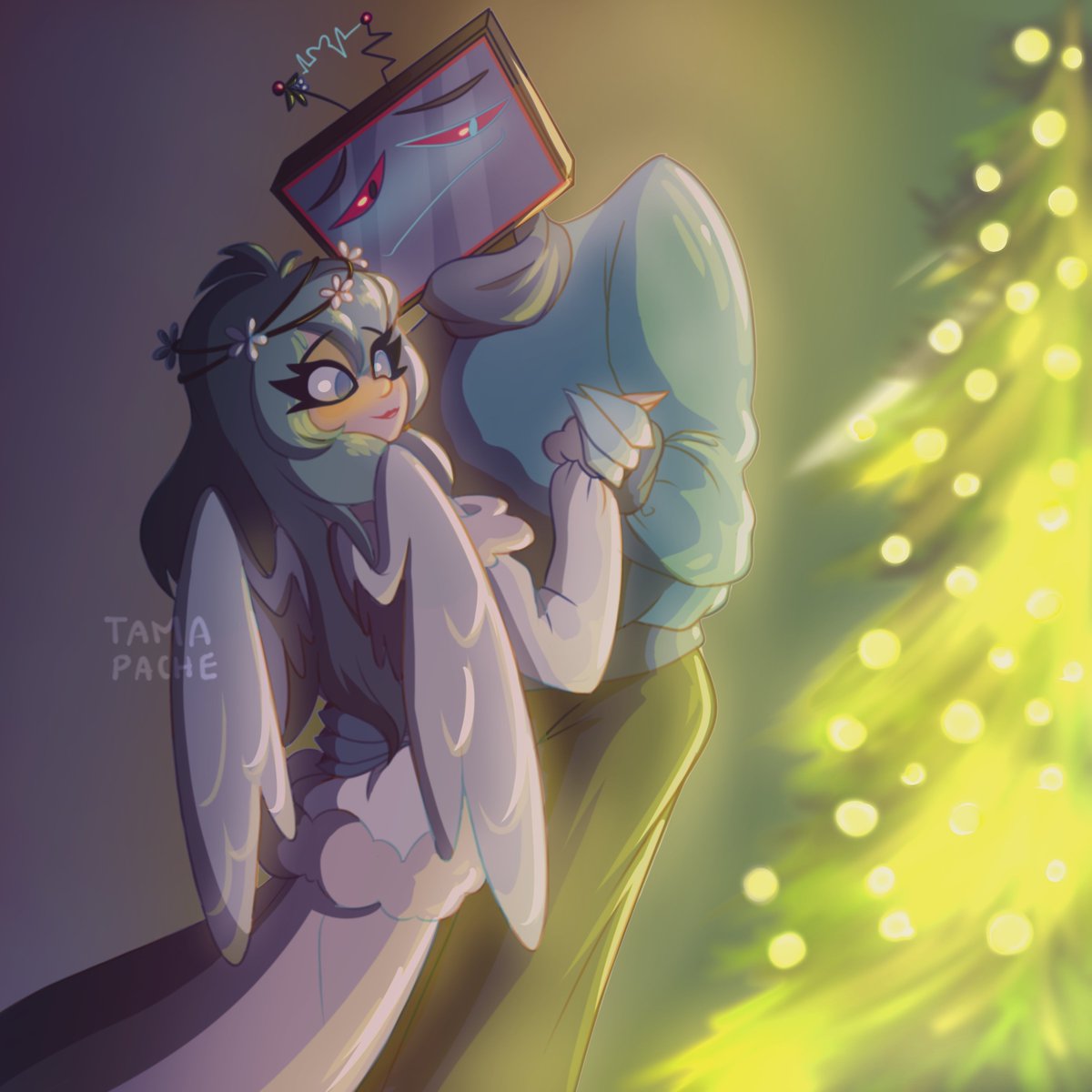 soyun_tamapache's tweet photo. #yumeship #ocxcanon I've done for art trades ✨

I love drawing other people's OCs 💖 

#hazbinhotel #alastor #vox #oc https://t.co/bwssYbCnnC