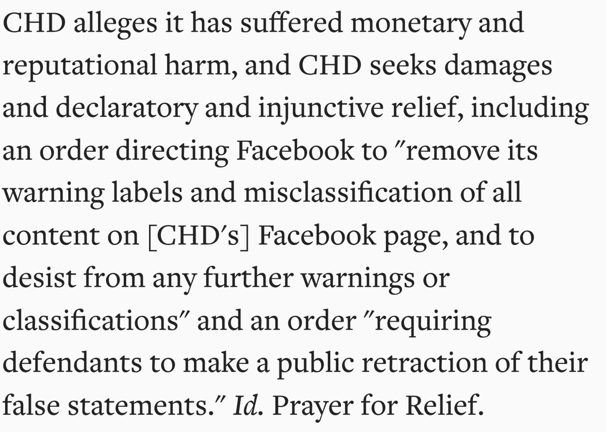 VengeanceXs's tweet photo. @TaibhseSD @SergioVengeance @fuzzyfamily1 @FoxNews The gov doesn't have a duty to control speech because of the 1st Amendment

It appears you have the same contradicting viewpoints as RFK Jr and Children's Health Defense

"The gov can't tell Zuck what to do with speech but the gov can tell him what to do with speech when we sue!" https://t.co/c3DetEFNI4