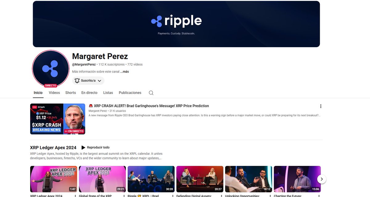 ivan2filoz's tweet photo. @TeamYouTube UPDATE: The attacker has replaced the channel branding and is currently running a Ripple/XRP crypto scam livestream. We are locked out of the Google account and recovery information appears to have been changed. https://t.co/HbPB6yxvLL