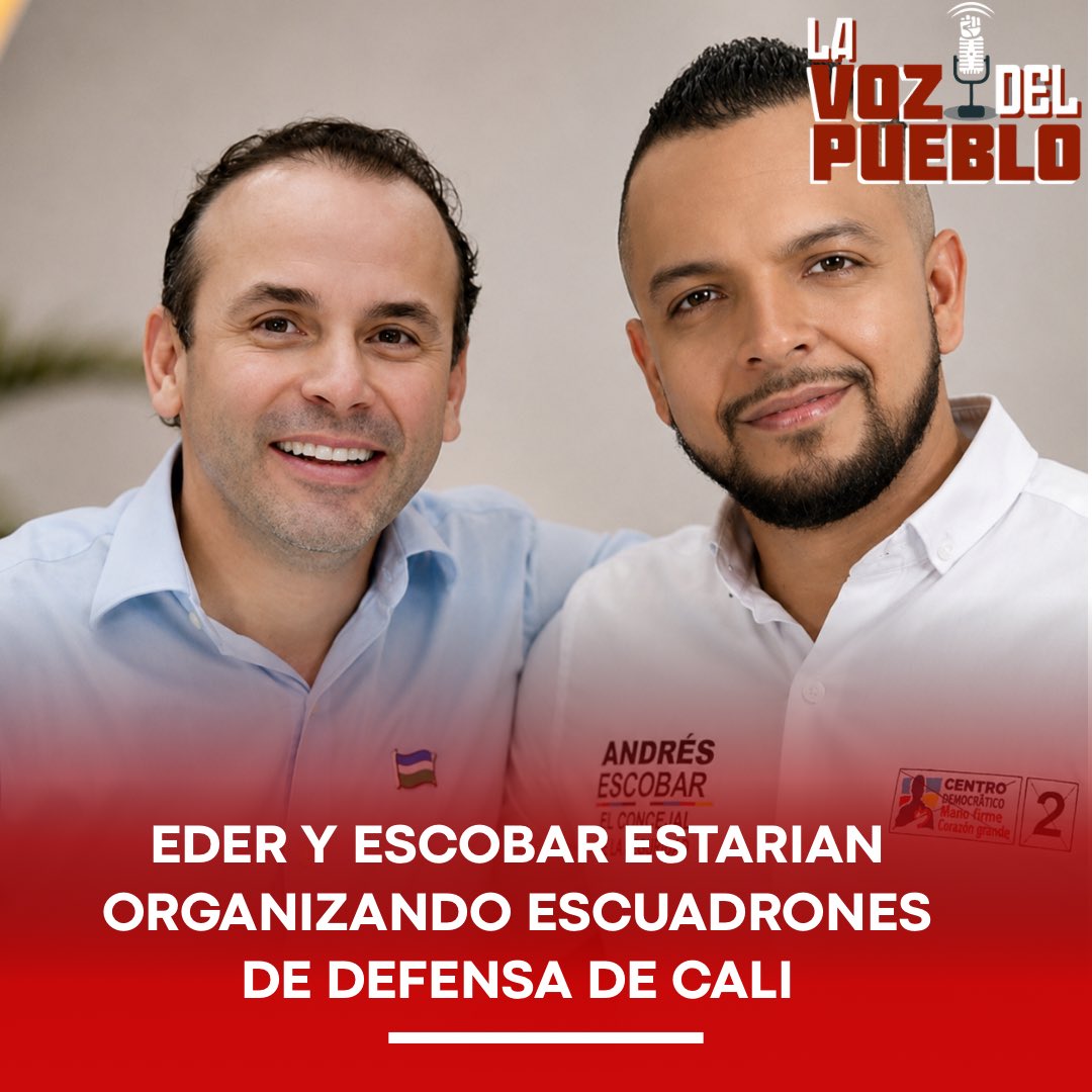 lavozdepueblo1's tweet photo. Alcalde @alejoeder es cuestionado por presuntas reuniones de civiles ante rumores de protestas en Cali

En medio de los rumores sobre un posible estallido social previsto para el próximo 21 de junio, sectores políticos y sociales han expresado preocupación por versiones que señalan que el alcalde de Cali, Alejandro Eder, habría delegado al concejal Andrés Escobar la realización de reuniones con ciudadanos para discutir acciones de defensa de la ciudad ante eventuales disturbios.

Las versiones, que circulan en diferentes espacios políticos y redes sociales, aseguran que dichos encuentros tendrían como objetivo coordinar la reacción de civiles frente a posibles alteraciones del orden público. Sin embargo, hasta el momento no se conocen documentos oficiales ni pronunciamientos de la Alcaldía que confirmen estas afirmaciones.

La situación ha generado controversia debido a los antecedentes de Andrés Escobar durante las protestas de 2021, cuando fue ampliamente conocido por aparecer en videos portando y disparando un arma en medio de las jornadas de movilización. Organizaciones de derechos humanos y líderes sociales han insistido en que cualquier estrategia relacionada con la seguridad debe estar exclusivamente en manos de las autoridades legalmente competentes.

Diversos sectores han solicitado al alcalde Alejandro Eder aclarar públicamente si existen reuniones o estrategias institucionales relacionadas con la participación de civiles en escenarios de posible conflictividad social, así como explicar cuál es el papel de funcionarios y dirigentes políticos en estos espacios.

Hasta el momento, la Alcaldía de Cali no ha emitido información oficial que confirme las versiones conocidas por este medio. Las denuncias continúan siendo objeto de verificación y deberán ser contrastadas con fuentes oficiales y documentales.