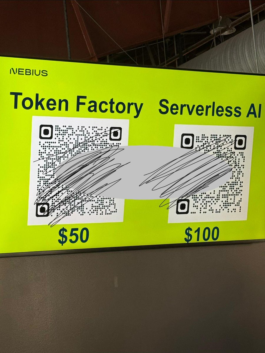 manassharmahere's tweet photo. GPU Hr/Token-MAXING! 
@nebiusai I ran out of $100 running AI Cloud. Can you please give me some more credits for the show-down demo? 🤭

@agentcommunity_ @ship_builders @nebiusai @composio @tavilyai @openclaw @itsaqd @patonchain @DhruvDiddi @alwaysbecolin https://t.co/HfqdtlgUCK