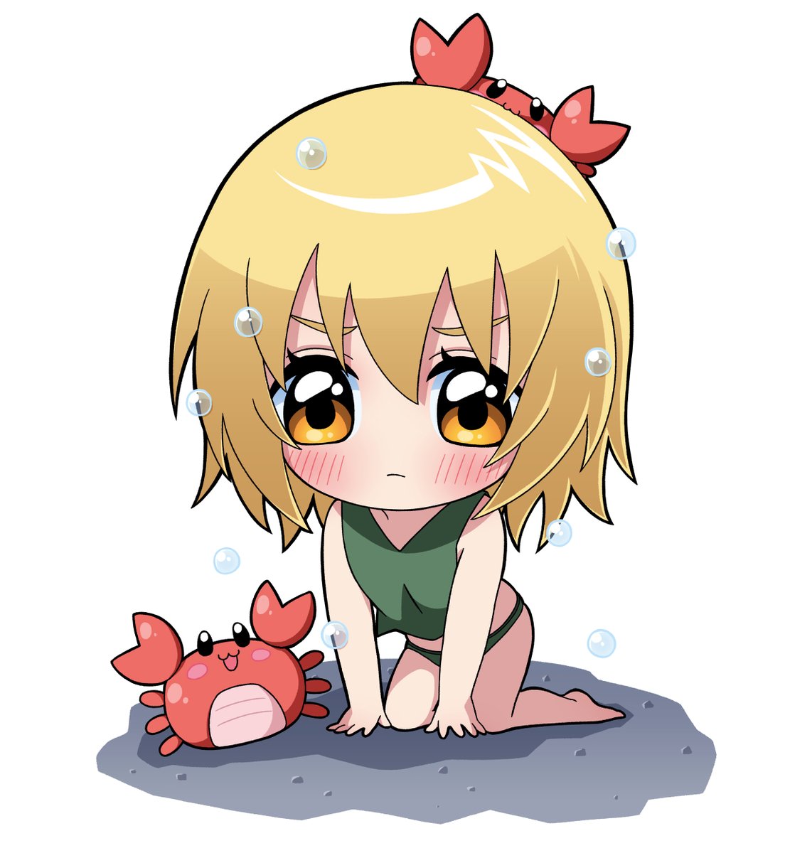 saekapo's tweet photo. 💧🦀💧🦀💧 https://t.co/Q3mUuA2gBb