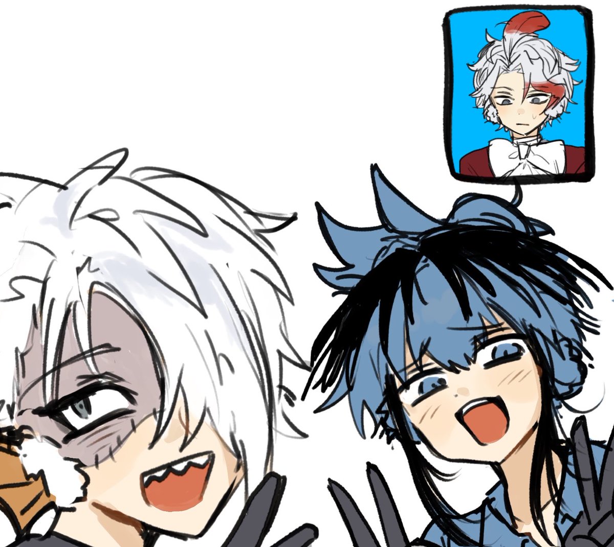 zc3m3's tweet photo. 差し入れ絵たち https://t.co/QibpIVp4EE