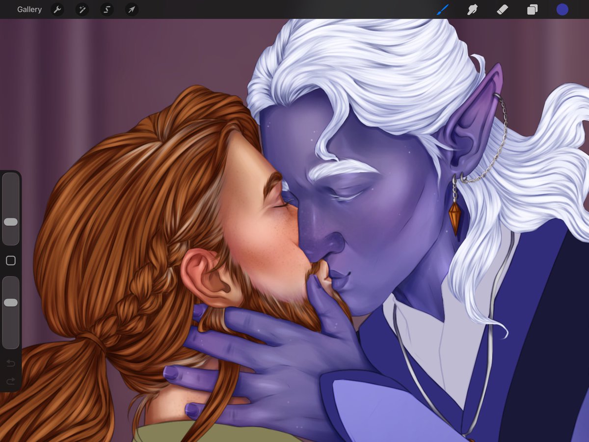 Erandraws's tweet photo. Reminder to kiss your wizard! (wip) https://t.co/upCTiSkRUT
