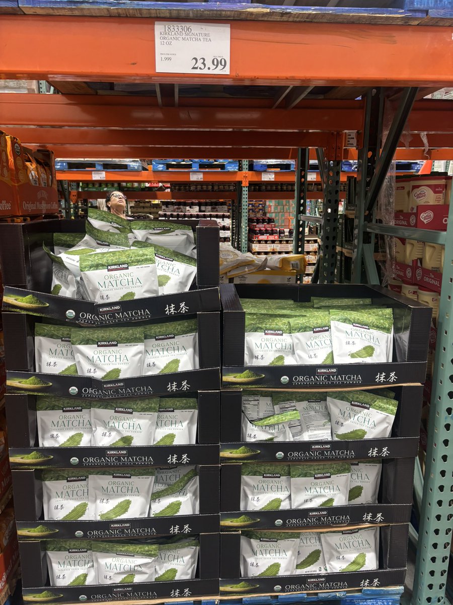 amesma_net's tweet photo. KIRKLANDから抹茶出てる👀✨
日本産&amp;オーガニック。早速購入👍
#Costco https://t.co/Vw59Ju8qhG
