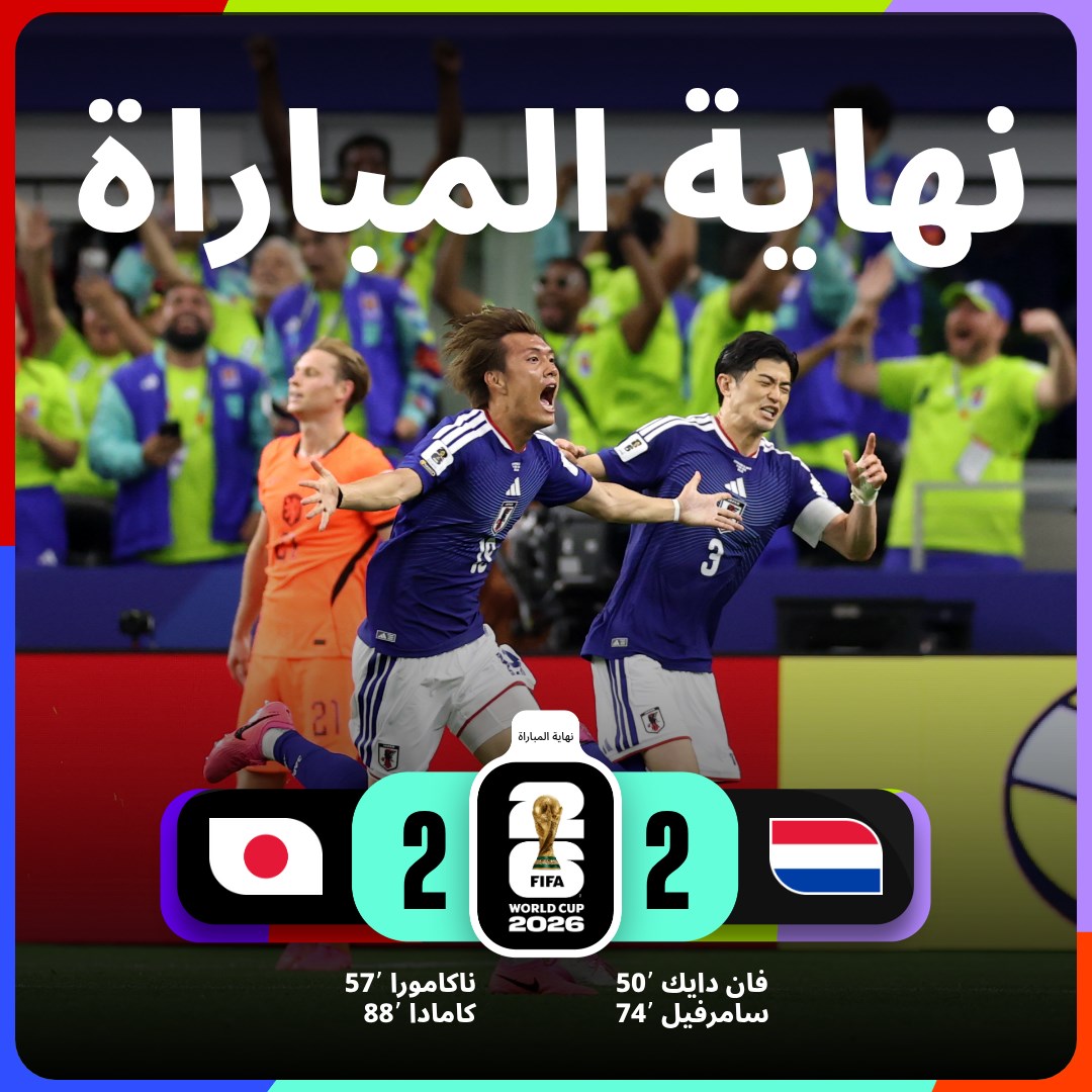 fifaworldcup_ar's tweet photo. تعادل مُثير بين هولندا واليابان 💫

#FIFAWorldCup