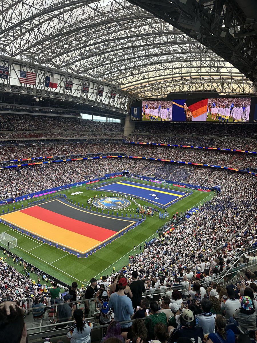 FreddyLA7's tweet photo. Great first World Cup game of the trip. Another 7-1 win for Germany at a World Cup and most importantly three points. Onwards we go!🇩🇪 https://t.co/HvE6K4v2Ks