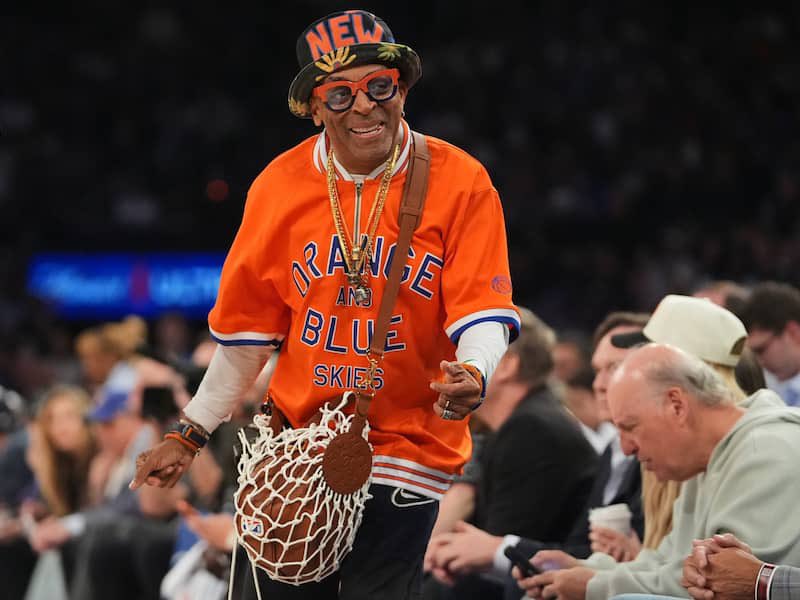 LoniLove's tweet photo. If anyone deserves a Knicks championship ring, it’s Mr. @officialspikelee. He’s been a loyal s, through h. The outfits, the courtside energy, the memes—his love for the Knicks has never wavered. Congratulations, Spike! 🏆🧡💙 https://t.co/9zju73sNJB
