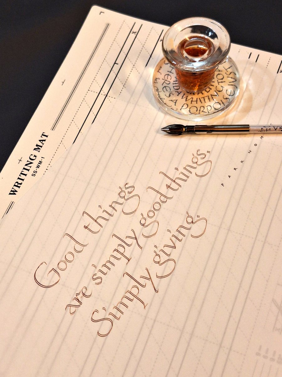 ShinCalligraphy's tweet photo. おはようございます。

 #calligraphy https://t.co/ictnA8dh2G