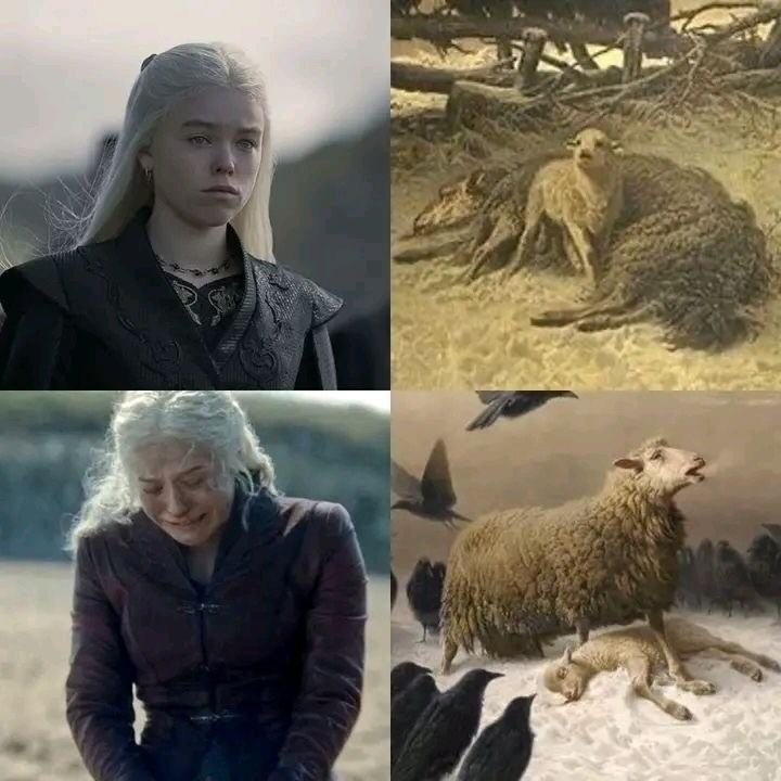 OmoAlade005's tweet photo. The portray of how the grief of a Daughter and Mother as a Rhaenyra Targaryen! This is so sad! https://t.co/O4YJZscLQG