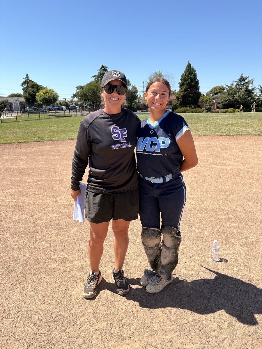 MarinaBeers2028's tweet photo. Thank you to all the coaches for their advice and this opportunity to showcase my skills. Thank you to all the great players I got the chance to meet and play alongside. Most importantly thank you to Coach Sarah for hosting such an amazing camp. I had a great day and can’t wait for next year! @WCP_Softball @RRecruiting_ @CoachWoofter @GaelsSoftball @UCSDsoftball @FresnoStateSB @SanJoseStateSB @CSUMBsoftball @SCUSoftball @SacStSoftball @dominican_sb