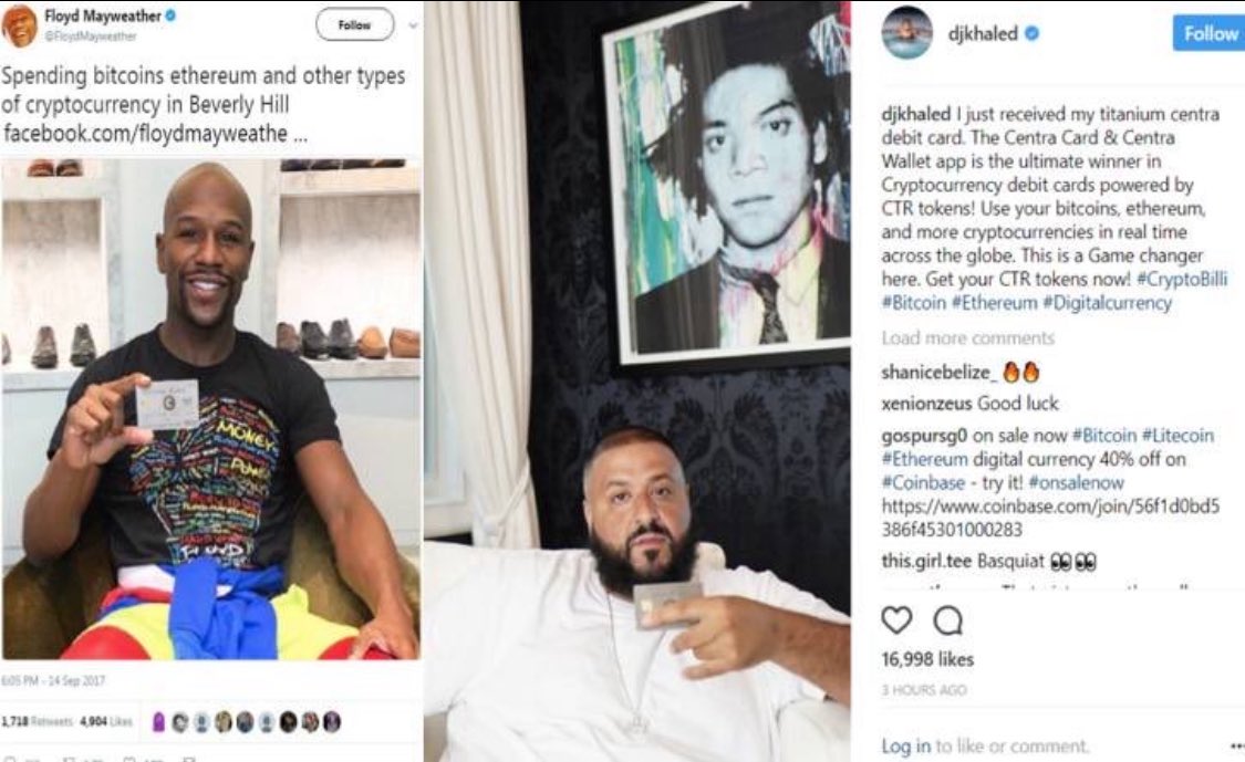 Thesetilesonsol's tweet photo. “We the best music”
More like “we the best larpers.”

DJ Khaled called Centra Tech a “game changer” to millions of followers.

Only problem?

The crypto debit card was FAKE.
The Visa & Mastercard “partnerships” didn’t exist.

Even the CEO on the website wasn’t a real person.

$32M raised.
Founders arrested.
Khaled got paid $50K to promote it and later paid SEC fines for not disclosing the sponsorship.

Another one 😭.

We here to invest in something real, and expose the truth.

$setiles
