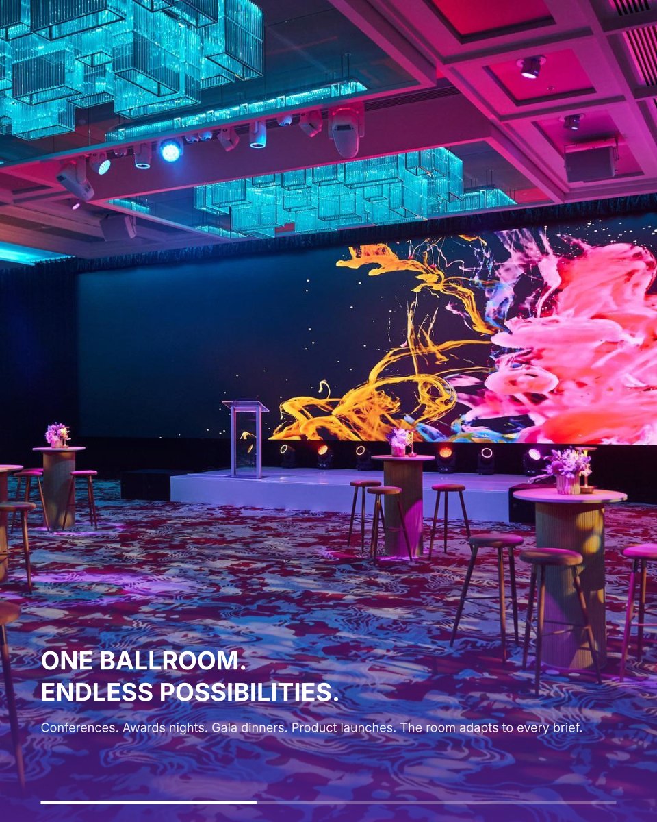 AVPartners's tweet photo. A few weeks back, we marked AVPartners' new audiovisual partnership at The Ritz-Carlton, Perth.

First hotel in WA with permanent LED in every event space. 15-metre ultra-wide canvas in the Elizabeth Quay Ballroom.

Photos from the launch.

#AVPartners #RitzCarltonPerth https://t.co/DFK6Y2stUQ