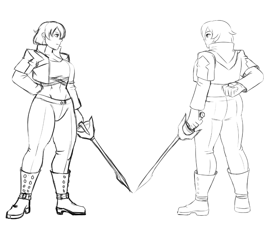 NakamangaHikari's tweet photo. Concept sketch and sprite with the CRT filter https://t.co/LOVKHHS5iJ