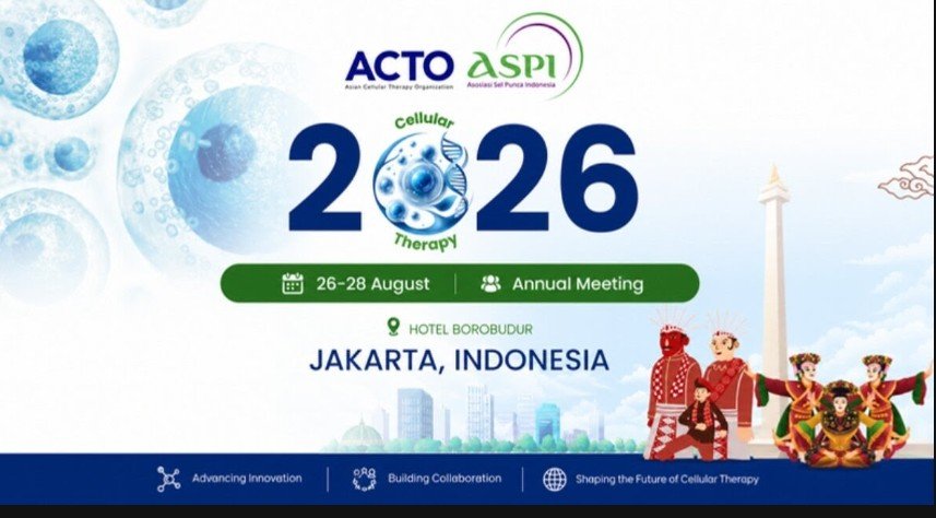 IdPunca's tweet photo. Hari ini hari terakhir early bird untuk ikut serta kegiatan ACTO-ASPI 2026, di Hotel Borobudur tgl 26-28 Agustus

Kita akan hadir untuk melaporkan sejauh mana perkembangan sel punca berjalan di Indonesia https://t.co/ay5FQyCzyy