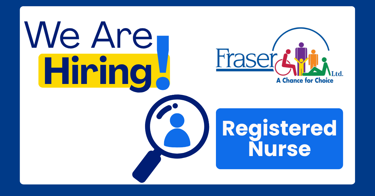 FraserLtd's tweet photo. Are you a nurse looking for a better work-life balance?

We're hiring a Registered Nurse to support adults with disabilities by coordinating healthcare services, advocating for quality care, and promoting independence.

Apply today: https://t.co/LVy5nN2mqB https://t.co/V9BmYxCx17