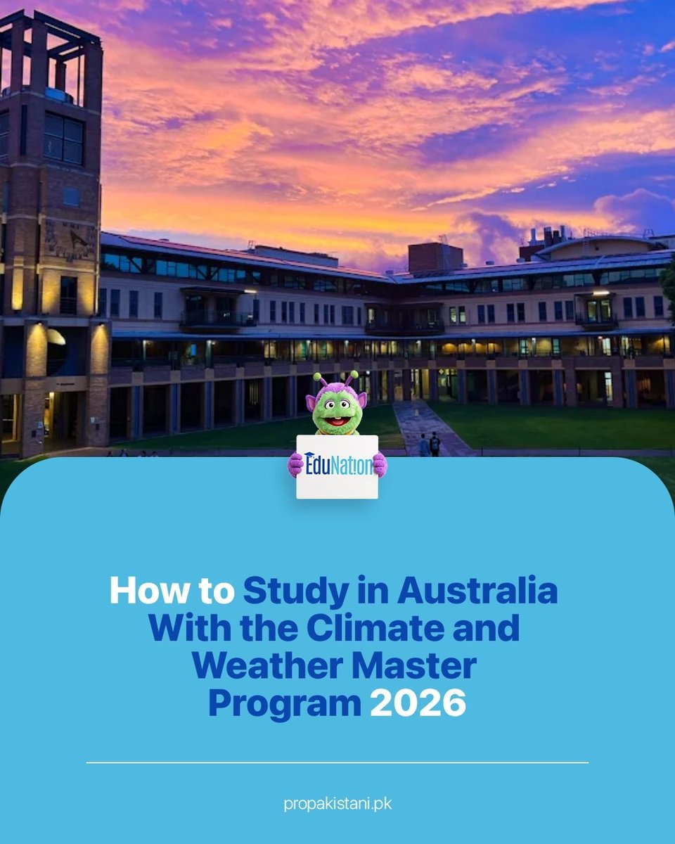 EduNation_ProPK's tweet photo. Shape your future in climate science 🌍🇦🇺

Apply now to study in Australia and work on real-world climate resilience.

Apply Now:

https://t.co/fi6e3NSh5F https://t.co/eQqUFKeSZj