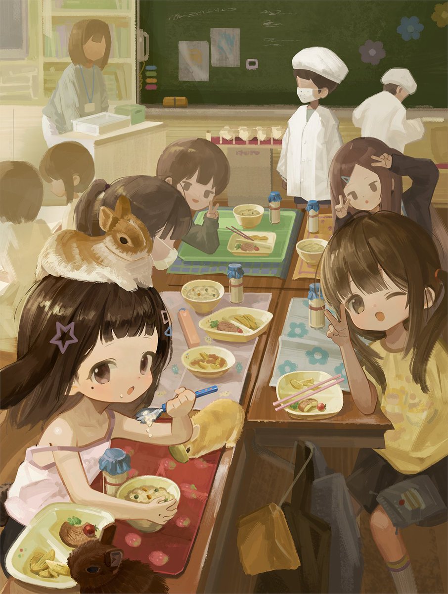 doubutsunoujyou's tweet photo. ランチタイム😋 https://t.co/GaNdypbm8H