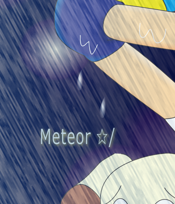 Meteor1002's tweet photo. ちなみに自分のを公式と思う人はまずいないのですが、拙作には必ず署名を入れています。昔は下に入れてましたが、今はトリミングされない位置にしています。著作者という意味でなく、ファンアートであるという表示のために。 https://t.co/y0YBBqV8Ck