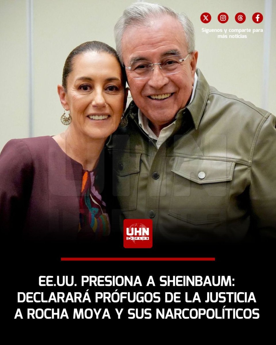 OctavioGomezA's tweet photo. EUA ya se cansó de la calca.

Declarará como prófugos de la justicia a Rocha Moya y demás narcopolíticos. https://t.co/9v8KWrFRyA