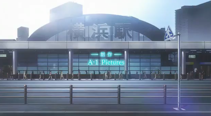 Happieeeeeeeeer's tweet photo. 横浜駅だけ解像度が低いクオリディア・コードのOP好き https://t.co/qWE0hm16w4