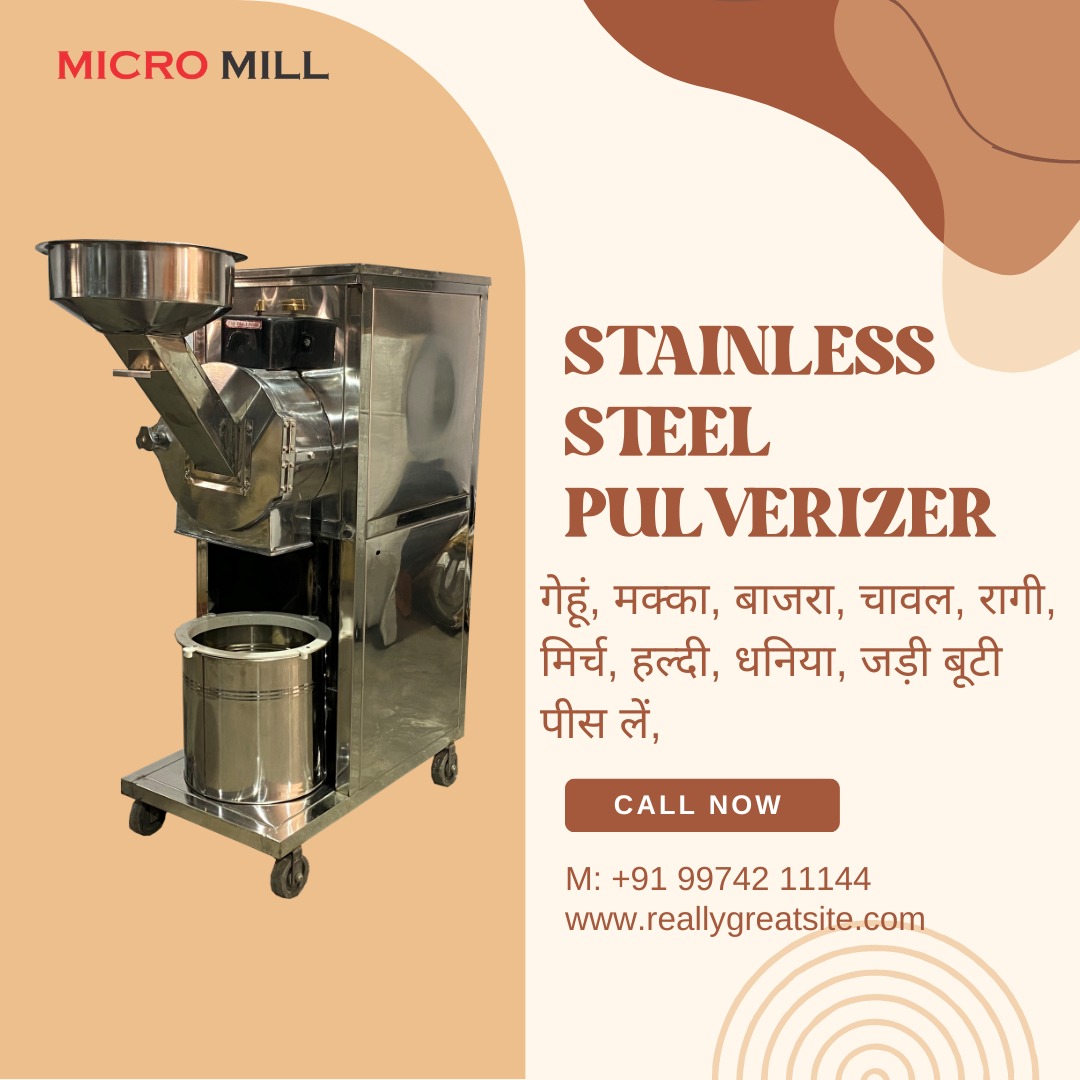 micro_mill's tweet photo. Successful Grinding Technology for wheat, Rava, Spices, Sugar, Salt, Besan, Herbs, Amla etc. Two way feeder for grains &amp; Masala Special Rotor gives Micro fine grinding. Standard MCB for overload protection.
📞+91 7487056644
🌐https://t.co/iKiWPExq4M https://t.co/IdW4H0iFpt