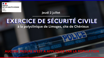 Image de Préfet de la Haute-Vienne - #ExercicePréfecture | 🦺 Un exercice de #SécuritéCivile de grande ampleur se déroulera le jeudi 2 ju