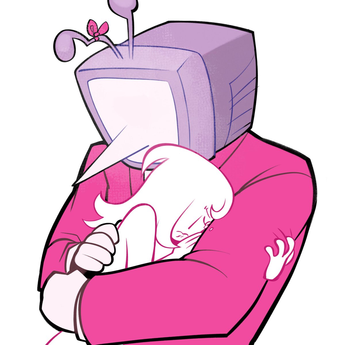 appeypie's tweet photo. [#DELTARUNE #METTATENNA] I love that fuzzy feeling, when I put my face right up to the screen. It’s like a nice, warm, crackling hug. https://t.co/Hw71BPuGjz