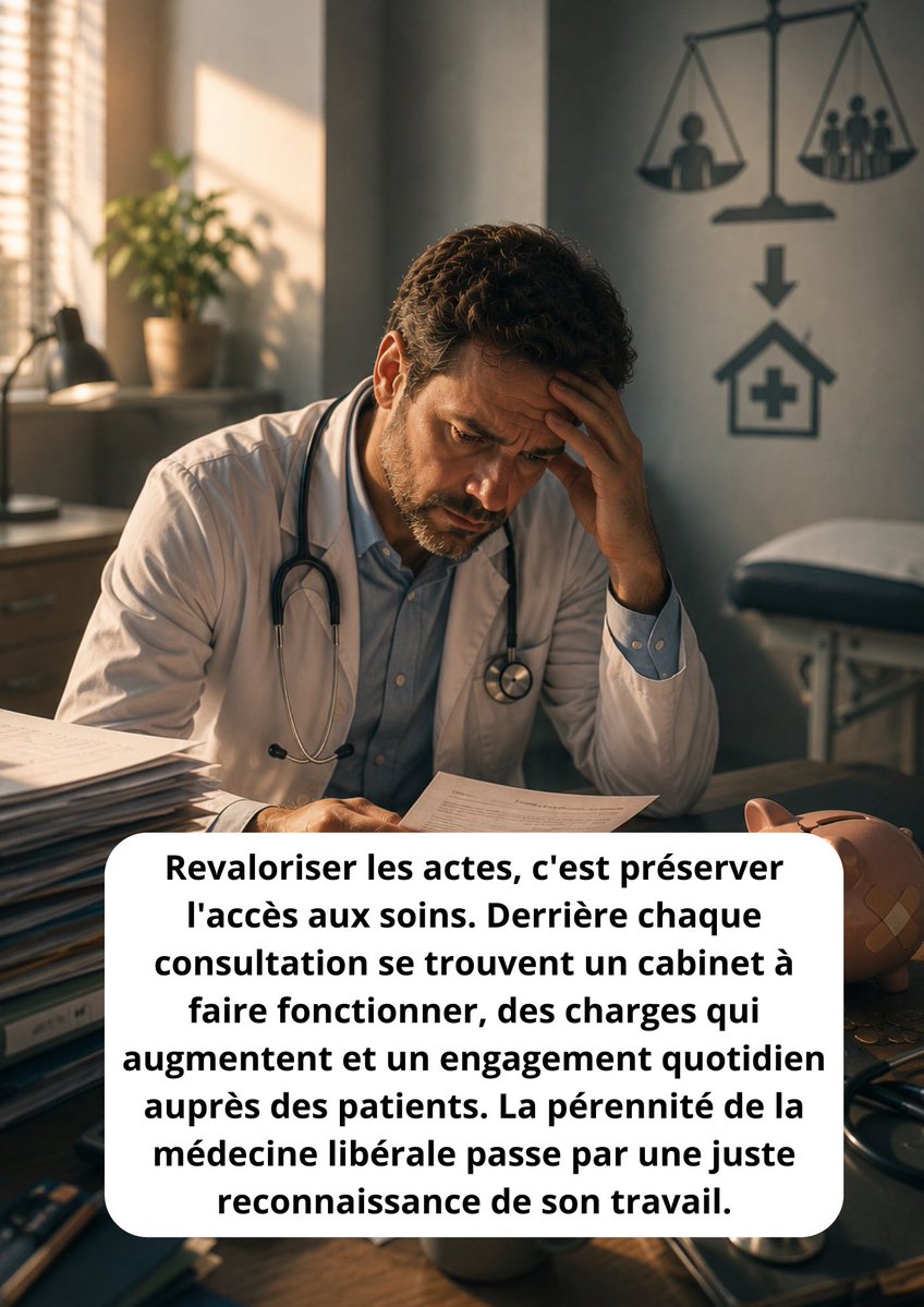 LE_SML's tweet photo. Revaloriser les actes, c’est préserver l’accès aux soins. Reconnaître le travail des médecins libéraux, c’est garantir des cabinets ouverts, des soins de proximité et un système de santé durable. #Santé #MédecinsLibéraux #SML https://t.co/rl3sr8n4qT